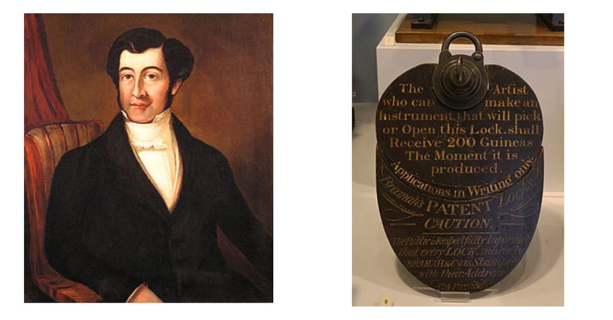 Engineer, Joseph Bramah and his unpickable lock